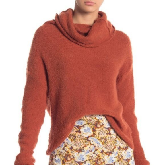 Free People Stormy Pullover, Brown, Size L - Picture 2 of 8